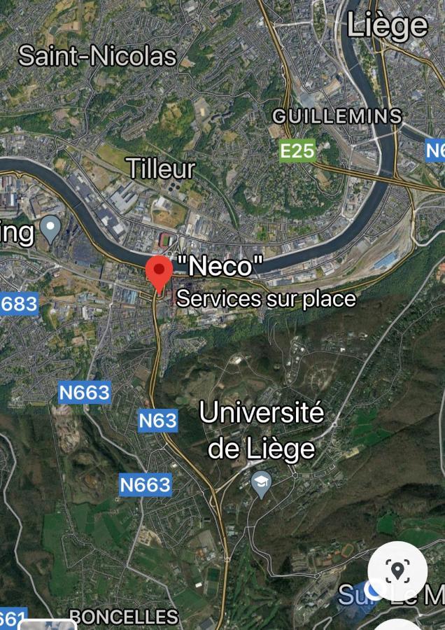 Fenêtre sur le Standard de Liège Ougree Extérieur photo